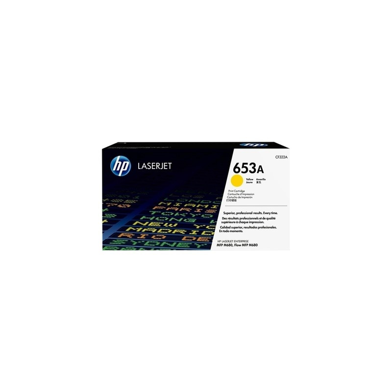 Hp 653A - Toner authentique CF322A, 653A - Yellow