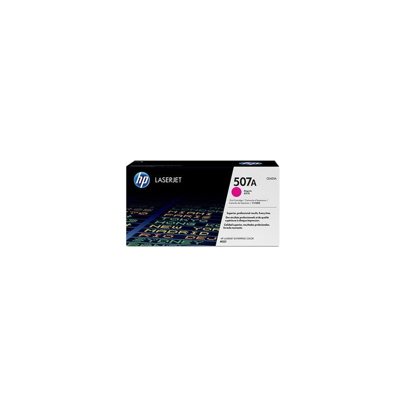 Toner authentique Hp CE403A, 507A - Magenta