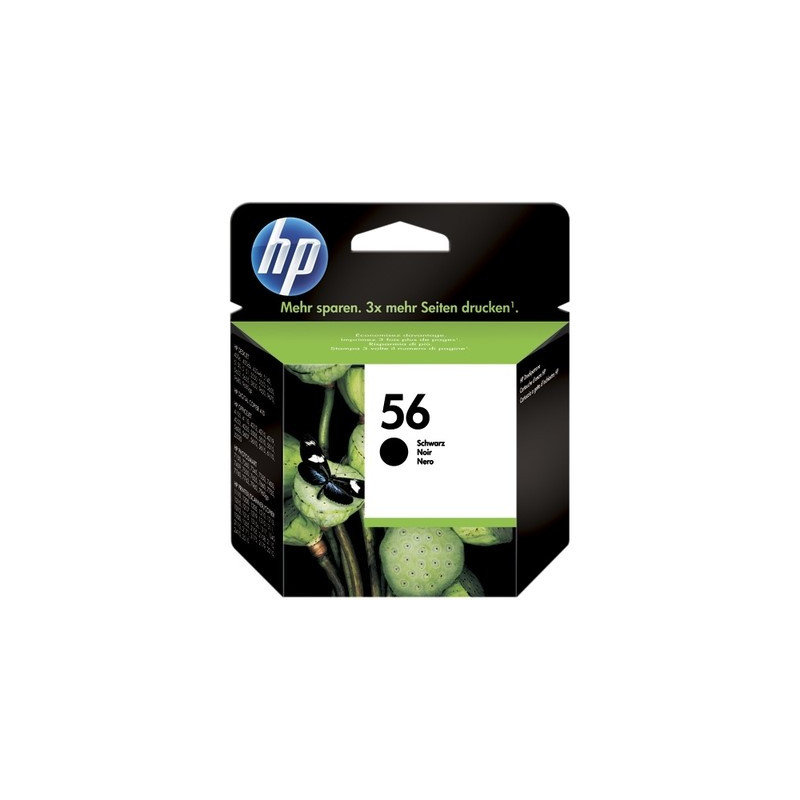 hp H56 Cartouche authentique C6656AE - Noir