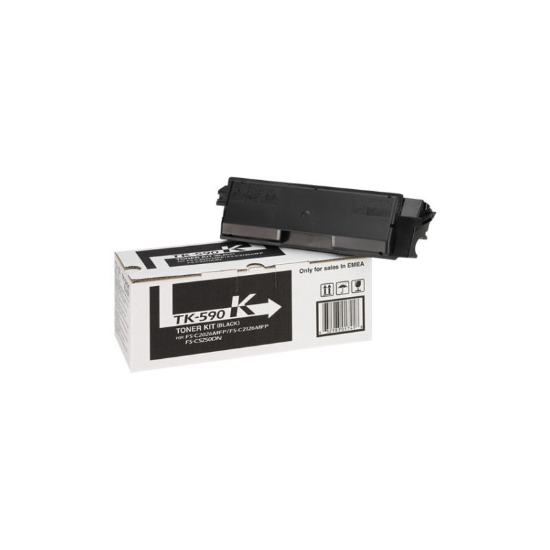 Kyocera Mita TK-590 - Toner authentique 1T02KV0NL0, TK590K - Black