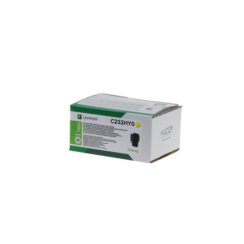 Toner authentique Lexmark C232HY0 - Jaune