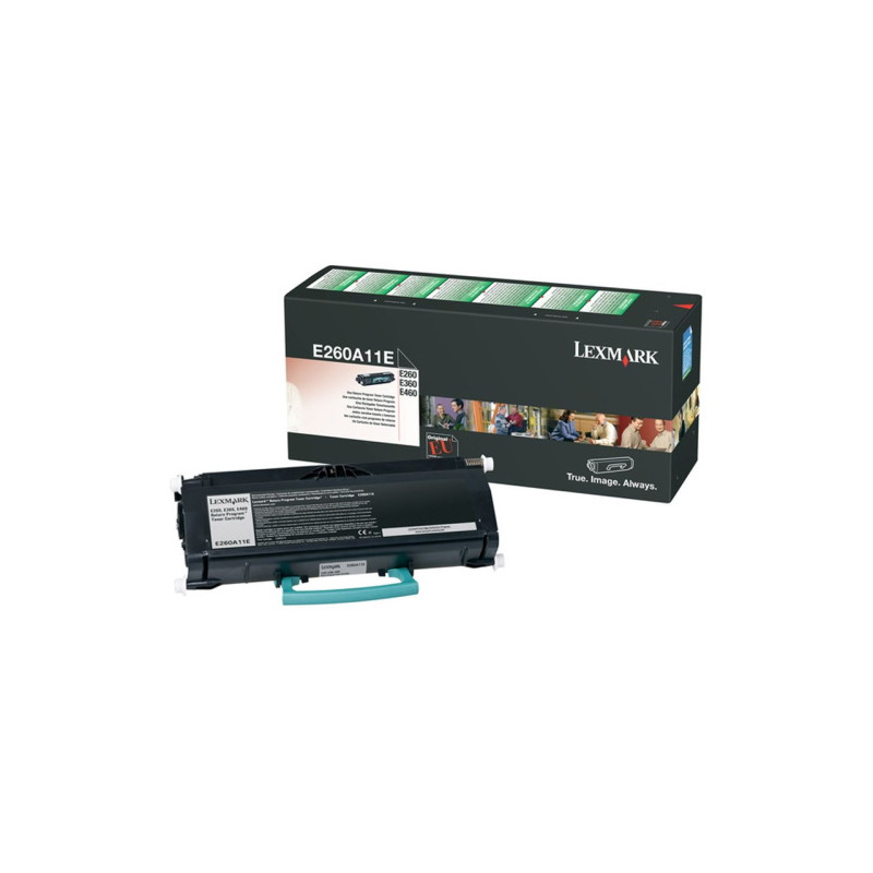 Toner authentique Lexmark E260A11E, E260A21E - noir