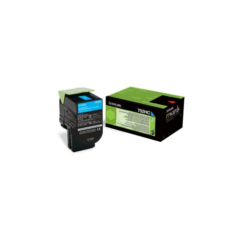 Toner authentique Lexmark 70C20C0 - Cyan