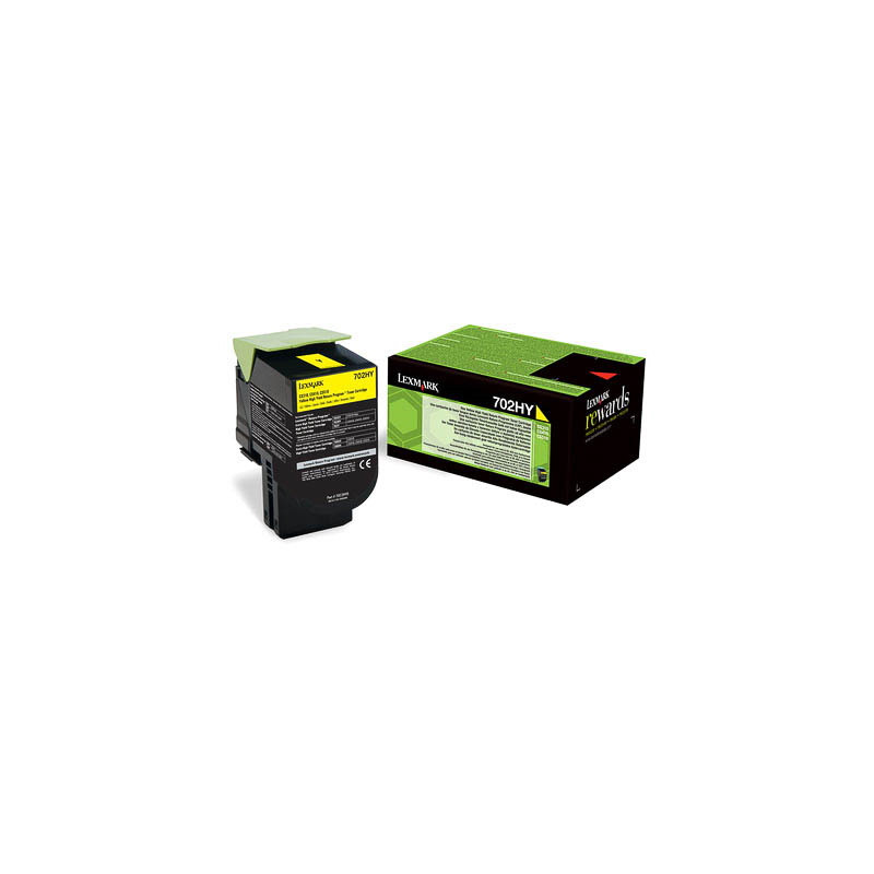 Toner authentique Lexmark 70C2HY0 - Jaune