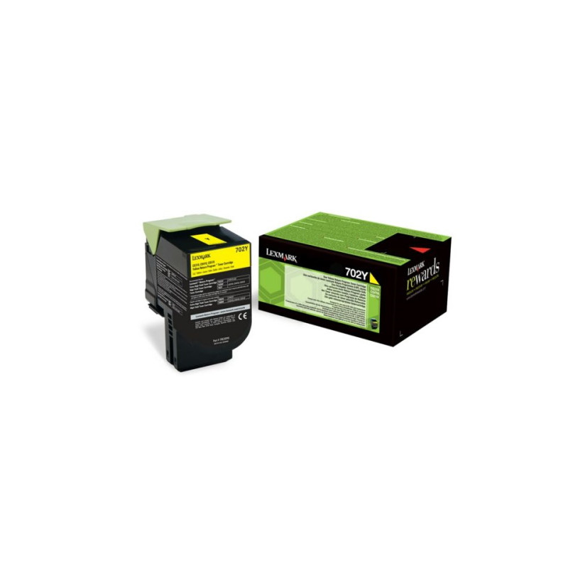 Toner authentique Lexmark 70C20Y0 - Jaune