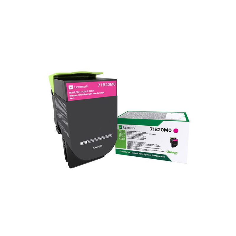 Toner authentique Lexmark 71B20M0 - Magenta