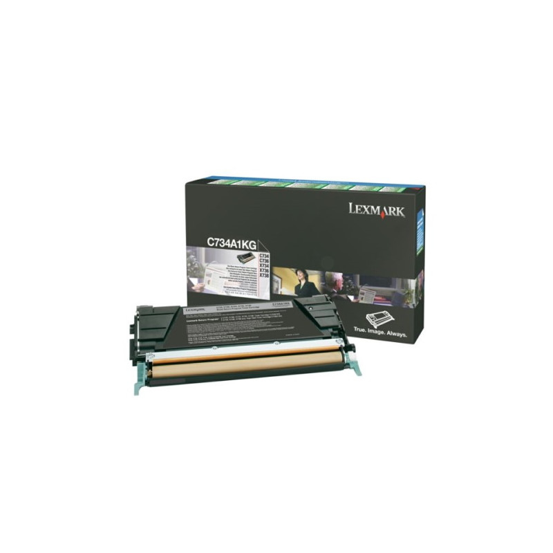 Toner authentique Lexmark C734A1KG - noir