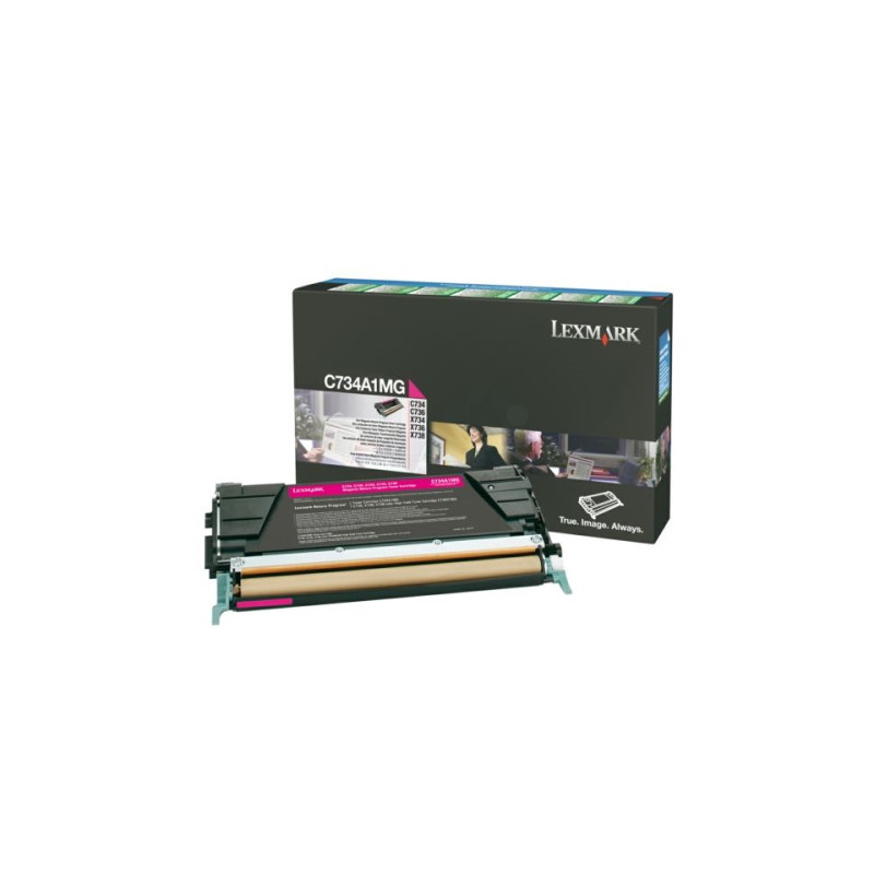 Toner authentique Lexmark C734A1MG - Magenta