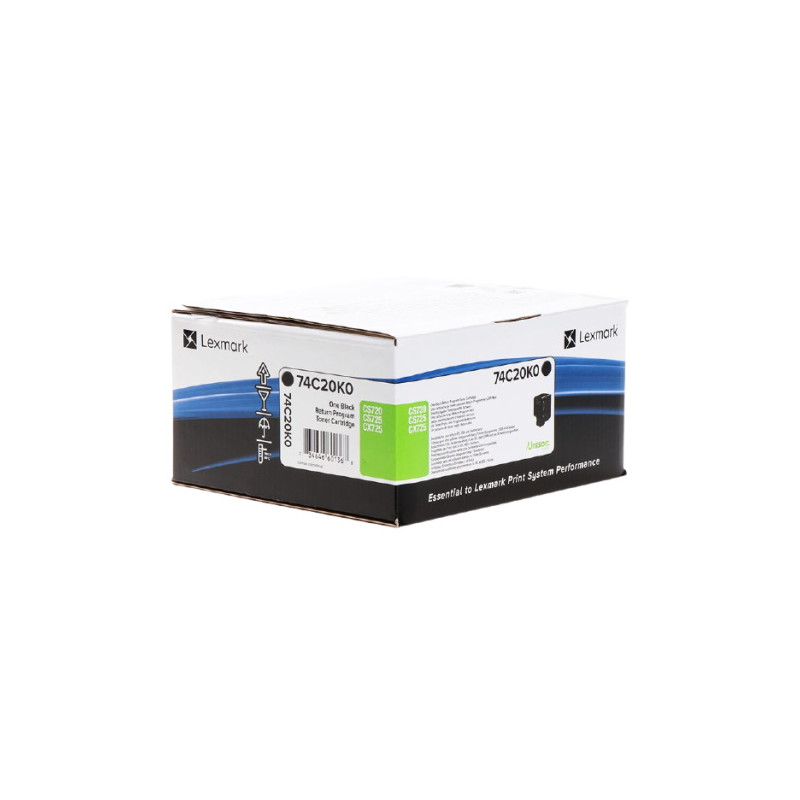 Toner authentique Lexmark 74C20K0 - noir