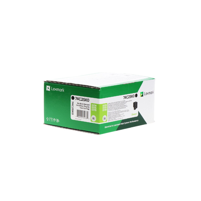 Toner authentique Lexmark 74C2SK0 - noir