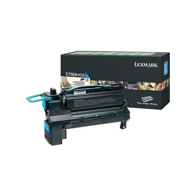 Toner authentique Lexmark C792A1CG - Cyan