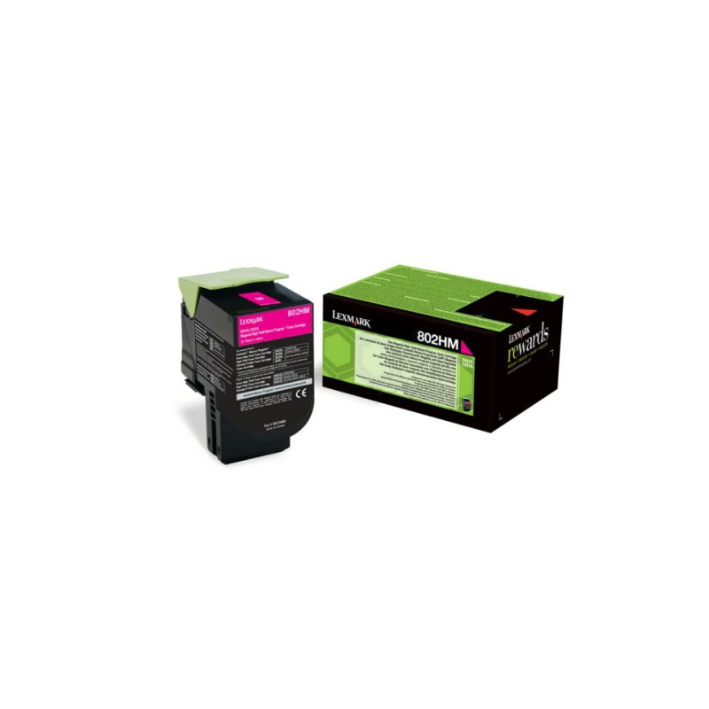 Toner authentique Lexmark 80C2HM0 - Magenta