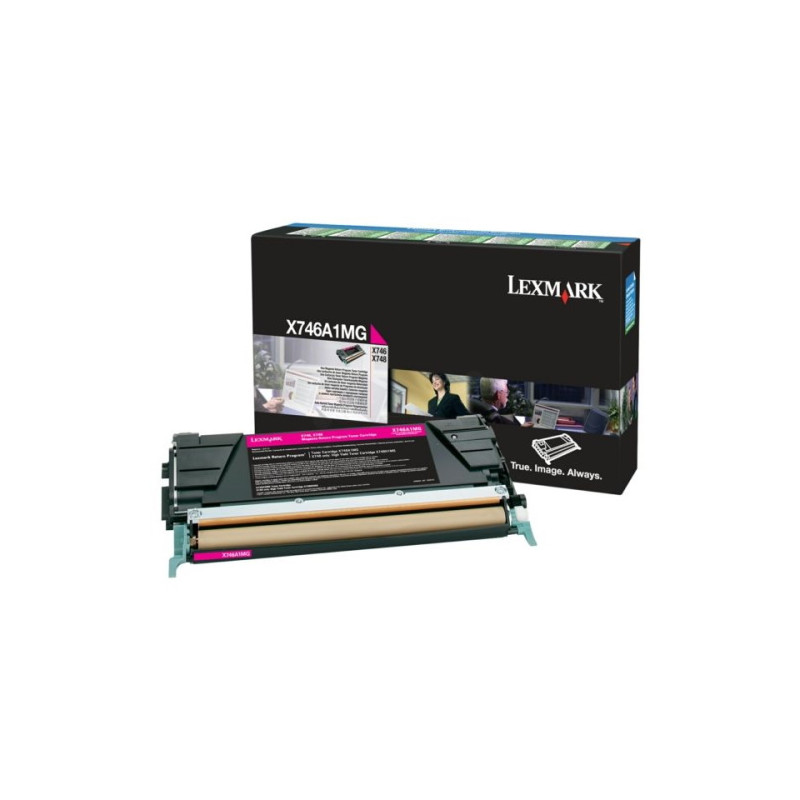 Lexmark X746M - Toner authentique RETURN X746A1MG, 0X746A1MG - Magenta