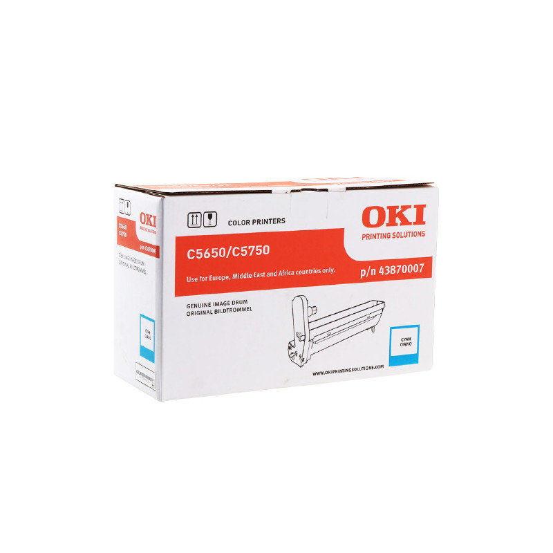 OKI C5650 - Tambour authentique 43870007 - Cyan