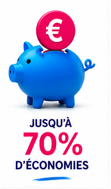 Jusqu’à 70% d’économies sur les cartouches compatibles